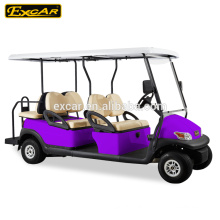 6 lugares de carrinho de golfe elétrico / 48 V carrinho de golfe elétrico transmissão / 4 rodas motrizes carrinho de golfe elétrico